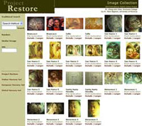 A screen shot of Project Restore